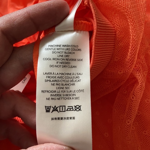 Anthropology dot tulle maxi orange skirt. - Picture 6 of 8